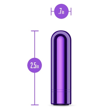 Mini bullet KOOL VIBES Rechargeable Grape - 10 trybów wibracji, tworzywo ABS, długość 6,3 cm, średnica 1,8 cm - 5