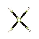 Hog tie Radiant Glow in the Dark Green - elastyczne paski świecące w ciemności z 4 karabińczykami bez niklu - 4