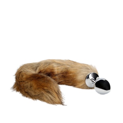 Fox Tail with Metal Butt Plug - 1