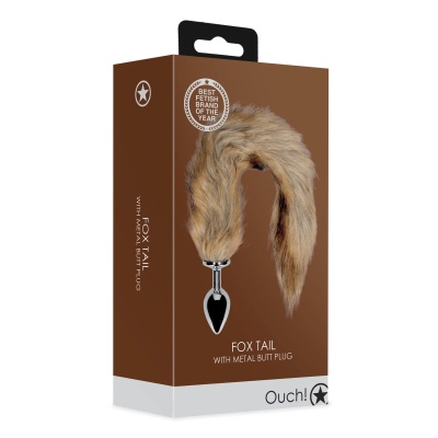 Fox Tail with Metal Butt Plug - 1 2
