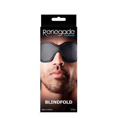RENEGADE BONDAGE BLINDFOLD BLACK - 1