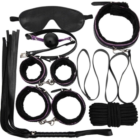Fetish Fever - Bondage Set - 7 pieces - Black - 1