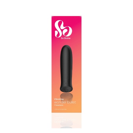 Rechargeable Wonder Bullet Vibrator Black - 4