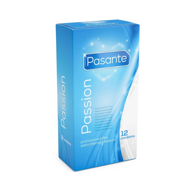 Prezerwatywy Pasante Ribbed Passion 52 mm (standard) 19 cm, prążkowane - 1