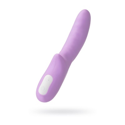 Wibrator obrotowy 360° MERRY-GOR z silikonu medycznego, fioletowy, 20,7 cm - 1