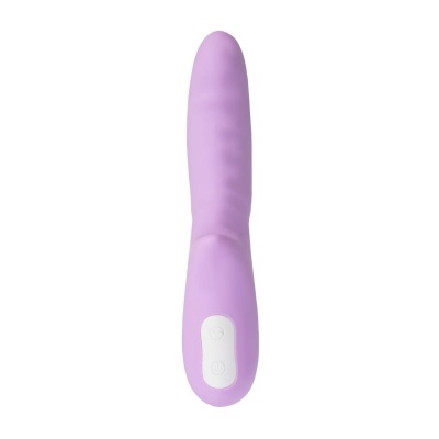 Wibrator obrotowy 360° MERRY-GOR z silikonu medycznego, fioletowy, 20,7 cm - 1 2