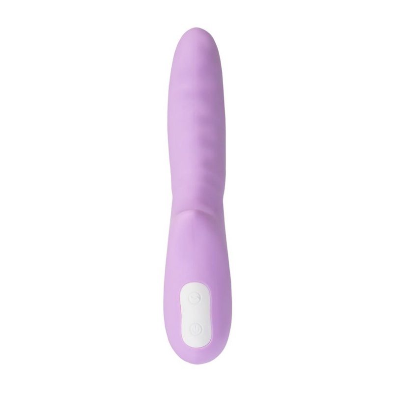 Wibrator obrotowy 360° MERRY-GOR z silikonu medycznego, fioletowy, 20,7 cm - 2