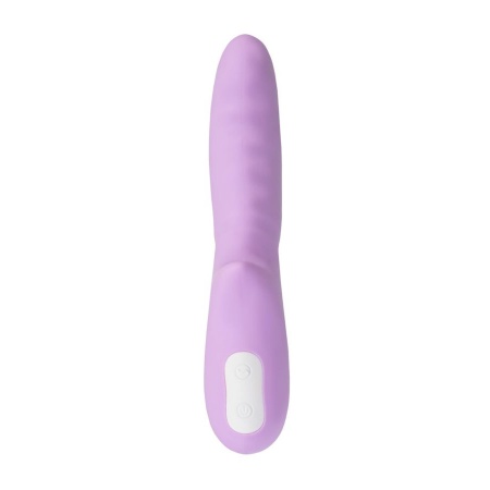 Wibrator obrotowy 360° MERRY-GOR z silikonu medycznego, fioletowy, 20,7 cm - 2