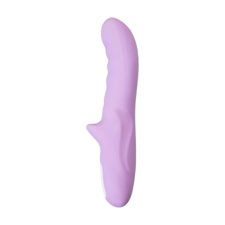 Wibrator obrotowy 360° MERRY-GOR z silikonu medycznego, fioletowy, 20,7 cm - 4