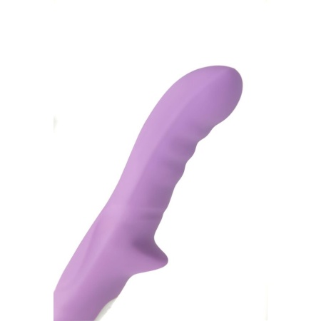 Wibrator obrotowy 360° MERRY-GOR z silikonu medycznego, fioletowy, 20,7 cm - 11