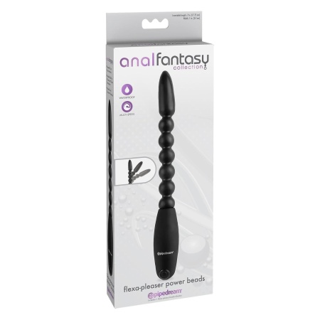 ANAL FANTASY COLLECTION FLEXA-PLEASER POWER BEADS BLACK - 2