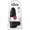 Dildo KC Chubby Dark z przyssawką i realistyczną strukturą, 22,9 cm, średnica 7,6 cm - 1