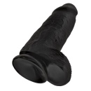 Dildo KC Chubby Dark z przyssawką i realistyczną strukturą, 22,9 cm, średnica 7,6 cm - 6