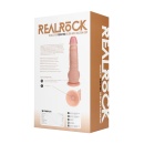Dildo z wibracją Regular Straight Cock with Balls - realistyczna faktura, przyssawka i uprząż, 23 cm - 3
