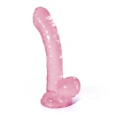 Dildo analny Crushious Hudini Jelly 17,5 cm różowy - 1