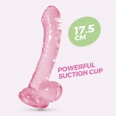 Dildo analny Crushious Hudini Jelly 17,5 cm różowy - 2