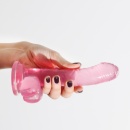 Dildo analny Crushious Hudini Jelly 17,5 cm różowy - 8