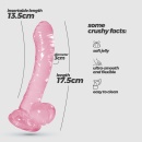 Dildo analny Crushious Hudini Jelly 17,5 cm różowy - 10