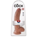 Realistyczne Dildo 9" Balls z Jądrami i Żołędzią – Podstawa Przyssawkowa, 22,9 cm - 1