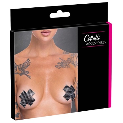 Nipple Jewellery cross black - 1