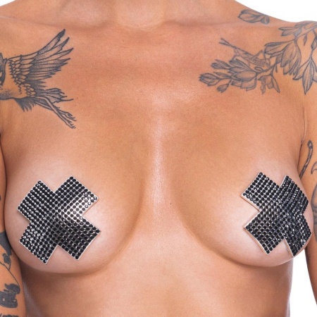 Nipple Jewellery cross black - 4