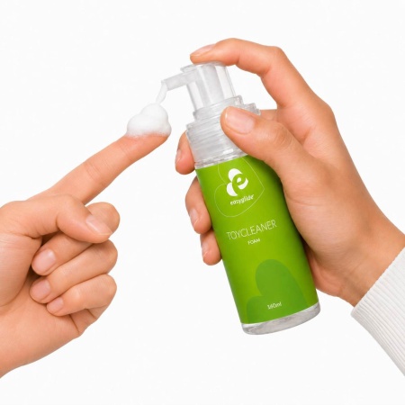 Pianka do czyszczenia akcesoriów intymnych EasyGlide Foam Toy Cleaner 160 ml z pompką - wegańska formuła o pH 6,5-7,5 - 4