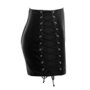 Leather Skirt M - 8