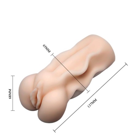 Masturbator Vagina 3D z wibrującym jajkiem - 6