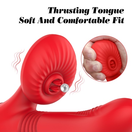 Silicone Vibrator 7 Powerful Modes - Licking,Thrusting and Heating - 7