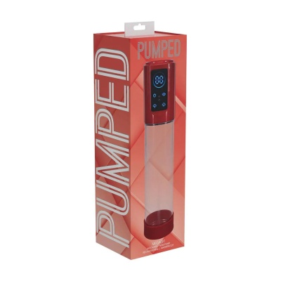 MegaLift - Automatic Waterproof Penis Pump - Metallic Red - 1 2