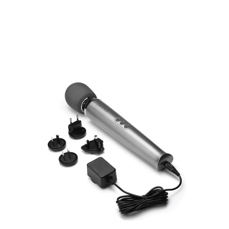 Masażer Le Wand Grey - akumulatorowy masażer typu wand: 10 prędkości, 20 programów, 34 cm - 4