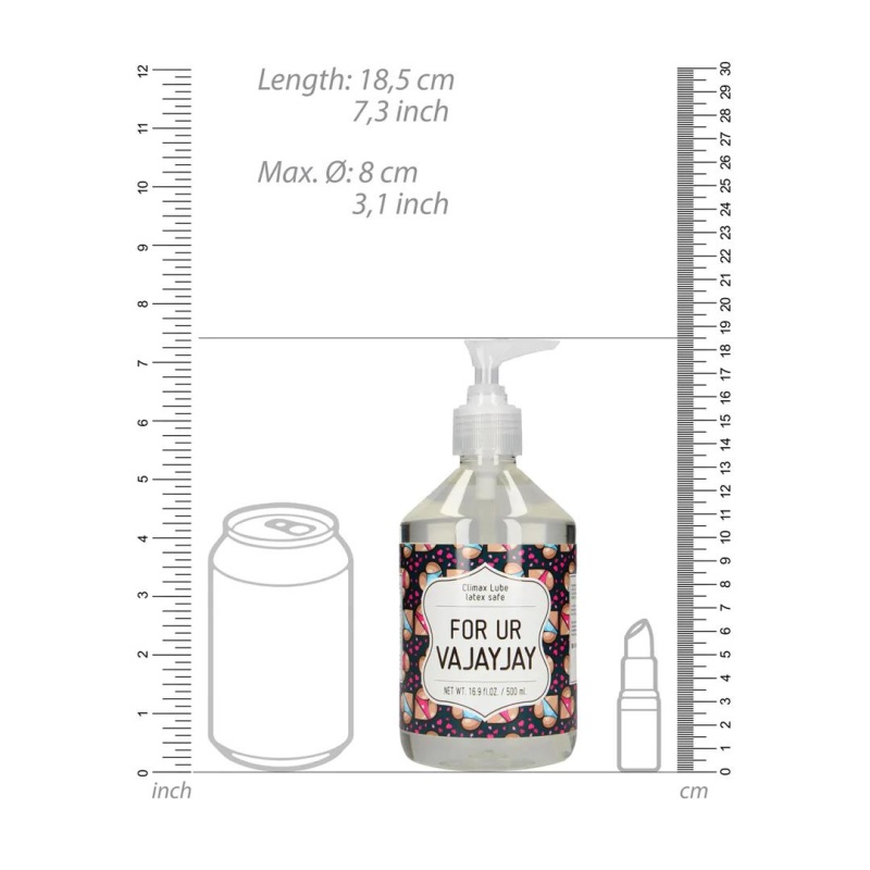 For Ur Vajayjay - Waterbased Lubricant -  500 ml - 4