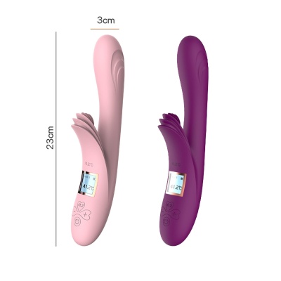 Wibrator Lilo USB z podgrzewaniem do 41,2°C i wyświetlaczem LCD (ok. 20 cm) - 1 2