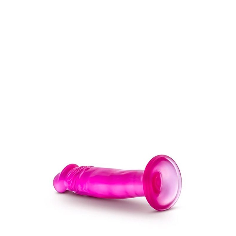 Dildo B Yours Sweet N' Small 6" - Przyssawka i Faktura żył, 16,5 cm, Ø 3,8 cm, Różowy - 5