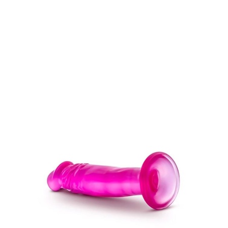 Dildo B Yours Sweet N' Small 6" - Przyssawka i Faktura żył, 16,5 cm, Ø 3,8 cm, Różowy - 5