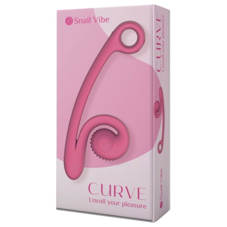 Wibrator podwójny silikonowy Curve z technologią Slide'n'Roll, 23 cm - 1