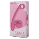 Wibrator podwójny silikonowy Curve z technologią Slide'n'Roll, 23 cm - 1