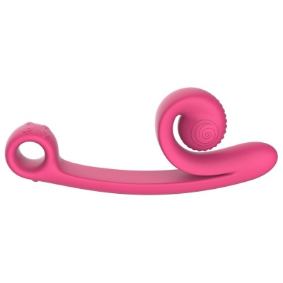 Wibrator podwójny silikonowy Curve z technologią Slide'n'Roll, 23 cm - 1 2