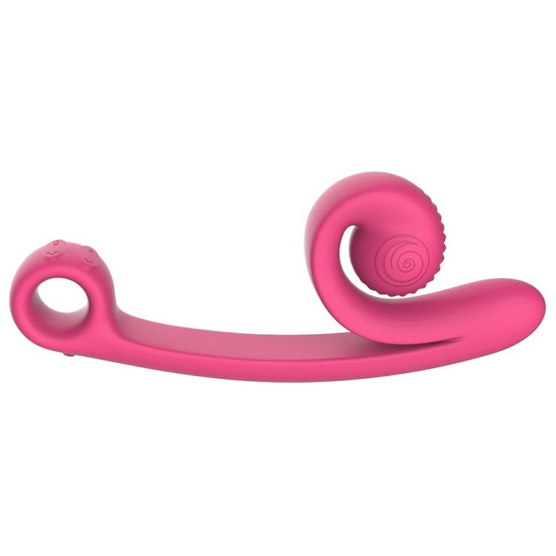 Wibrator podwójny silikonowy Curve z technologią Slide'n'Roll, 23 cm - 2