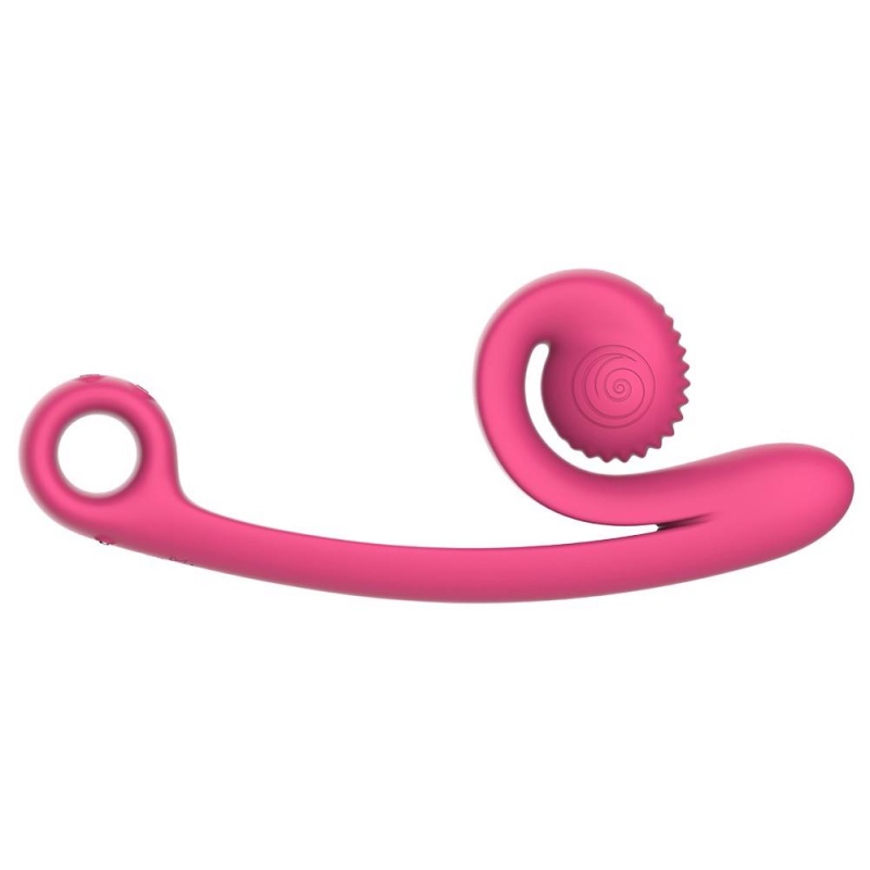 Wibrator podwójny silikonowy Curve z technologią Slide'n'Roll, 23 cm - 3