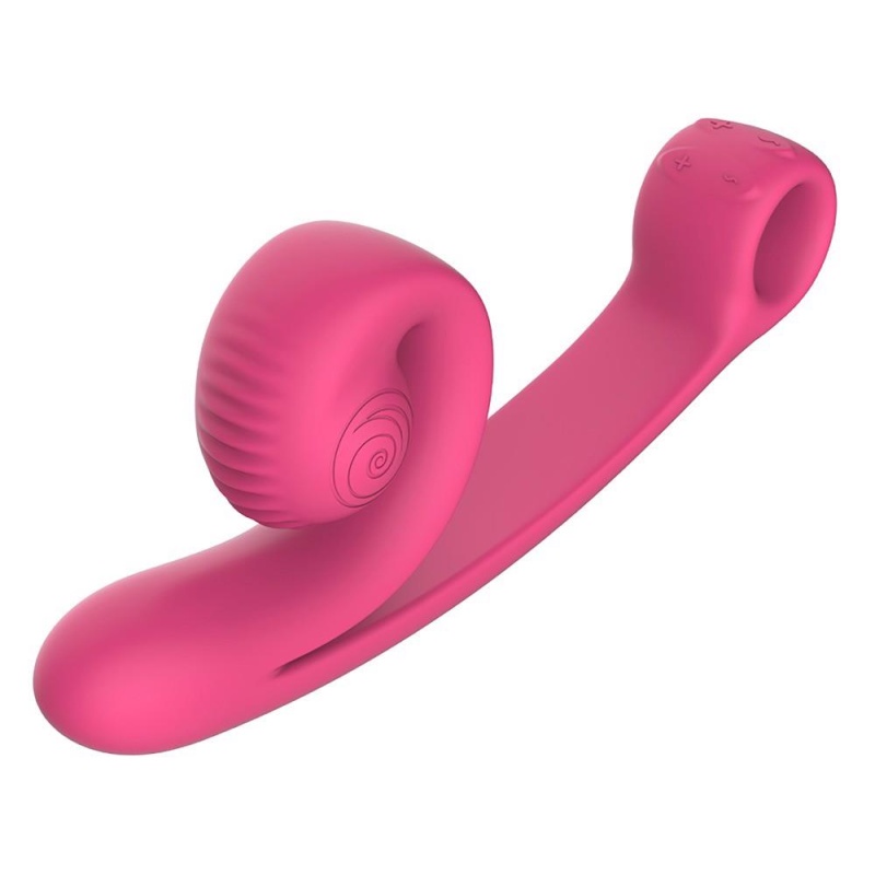 Wibrator podwójny silikonowy Curve z technologią Slide'n'Roll, 23 cm - 4