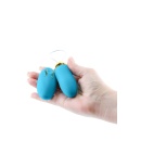 Wibrator wkładany Winx Blue z pilotem bezprzewodowym - silikon platynowy, 8,4 cm - 3