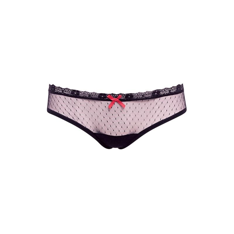 BARELY BARE PEEK A BOO BUTT BLACK - 3