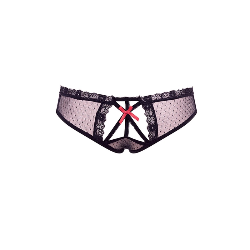 BARELY BARE PEEK A BOO BUTT BLACK - 4