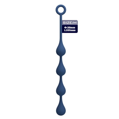 Kulki analne Waterdrop M 33,5 cm - silikonowe, stopniowane - 1 2