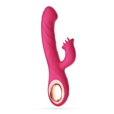 Wibrator Króliczek Mirenca Wiggle 22.5 cm Różowo-Złoty - 1 2