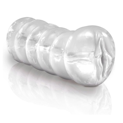 Masturbator Clear Leader Snatch – przezroczysty rękaw TPE, realistyczny kanał stymulacyjny, długość 14,8 cm - 1 2