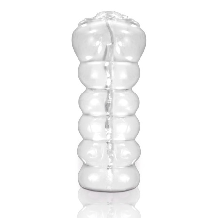 Masturbator Clear Leader Snatch – przezroczysty rękaw TPE, realistyczny kanał stymulacyjny, długość 14,8 cm - 3