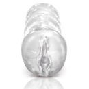 Masturbator Clear Leader Snatch – przezroczysty rękaw TPE, realistyczny kanał stymulacyjny, długość 14,8 cm - 5