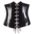 Latex Waist Cincher black M - 9